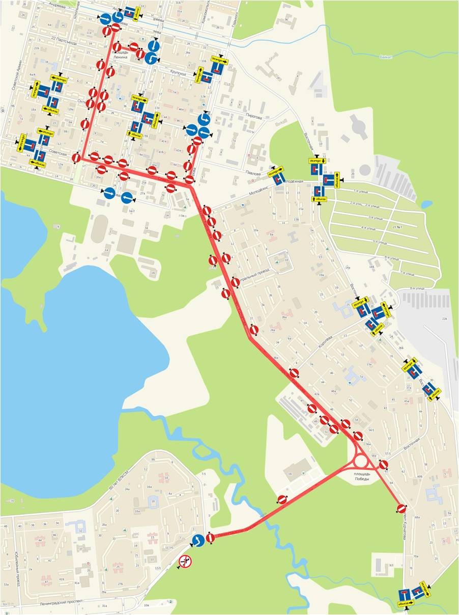 Карта движения автотранспорта в минске